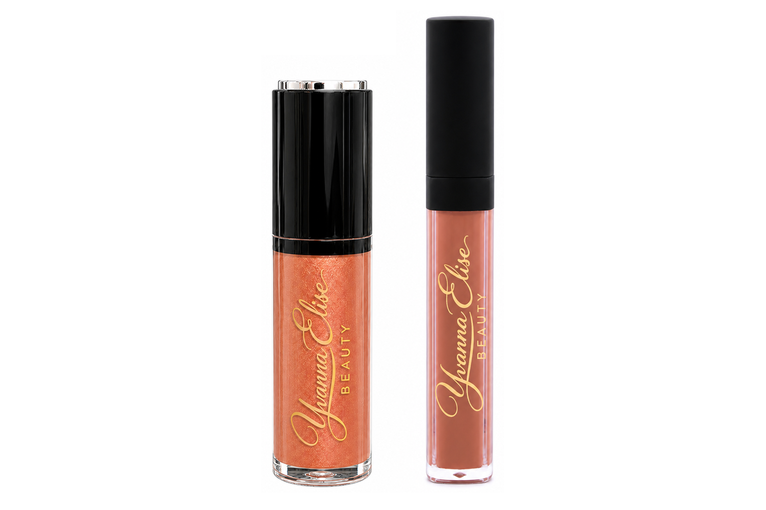 MATTE & SHINE = Lip Gloss (Aureo) + Liquid Lipstick (Carmelle)